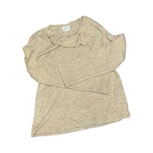 Zara Beige Long Sleeve Top